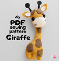 Giraffe pdf sewing pattern