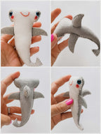 Hammerhead shark PDF sewing pattern