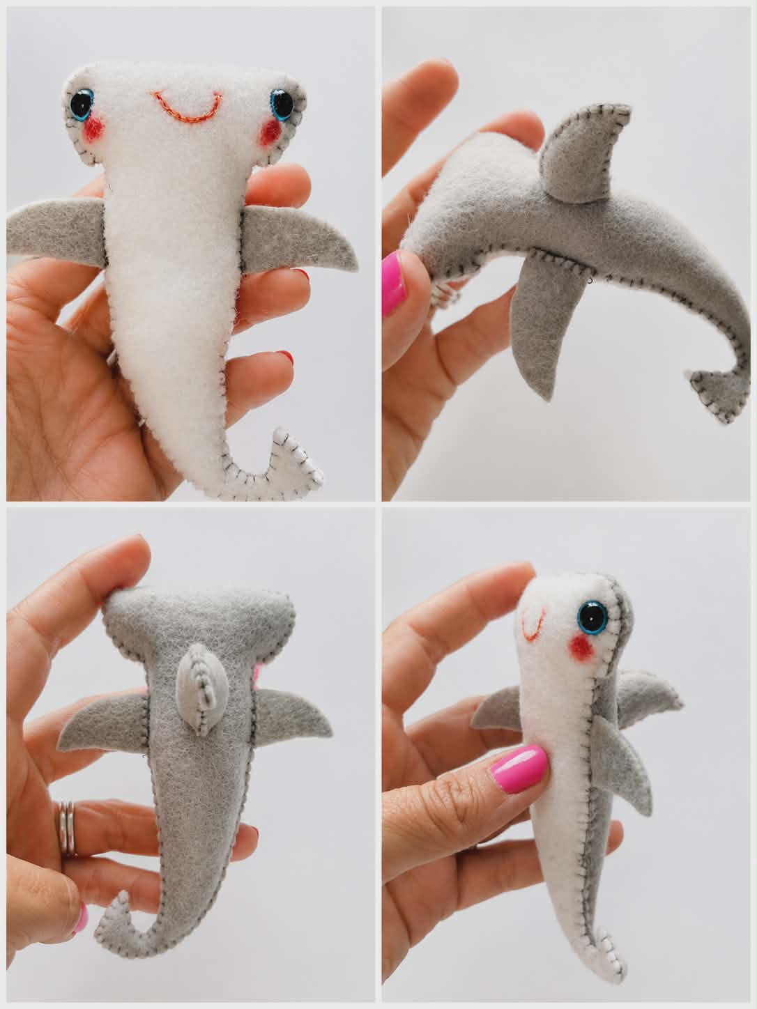 Hammerhead shark PDF sewing pattern