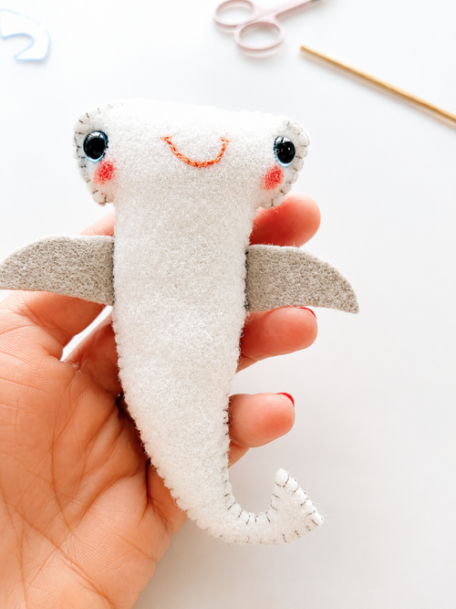 Hammerhead shark PDF sewing pattern